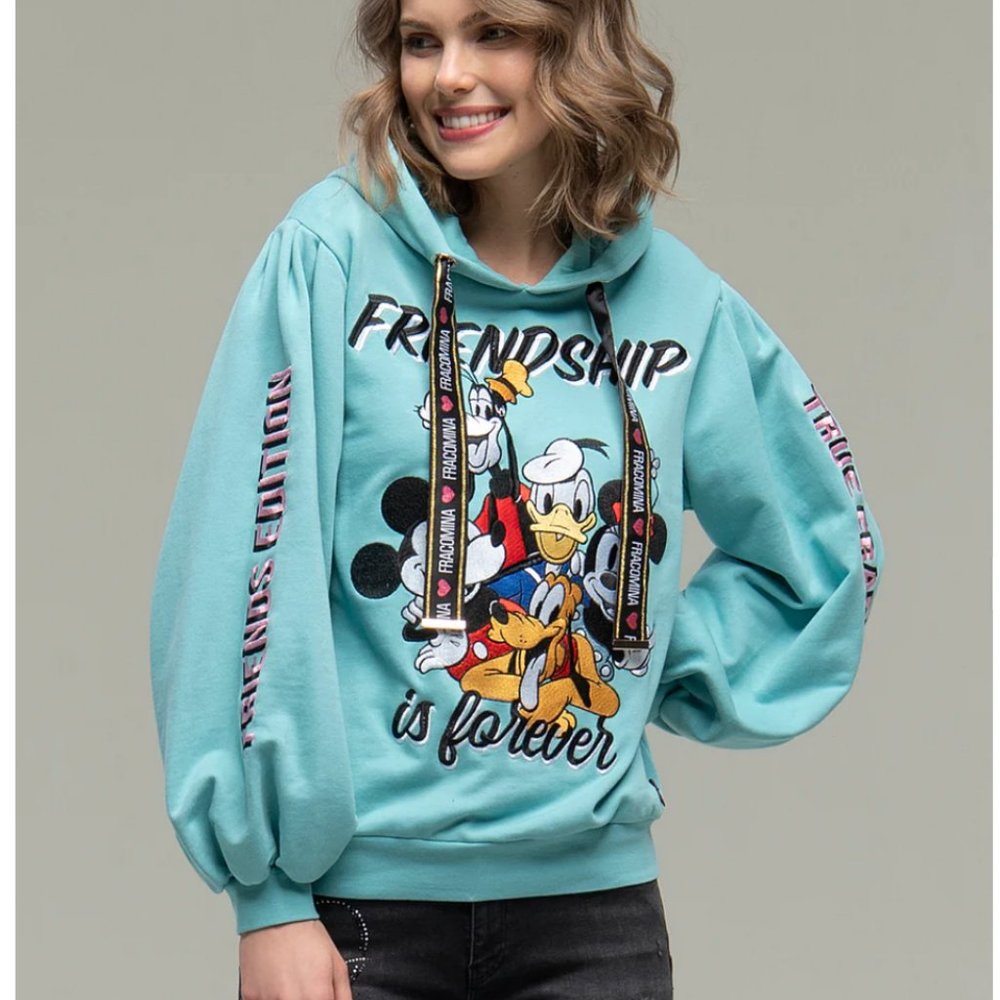 Disney Fracomina Friendship is Forever hooded sweatshirt